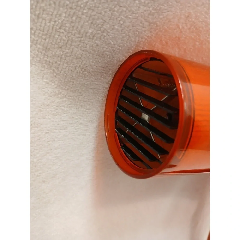 Rare Revlon Red TRANSPARENT Hair Dryer FULL Size Professional Powerful Salon